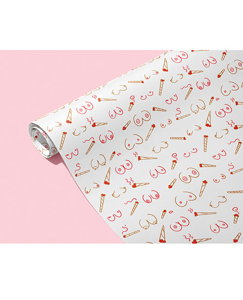 Doobies And Boobies Naughty Wrapping Paper - LUST Depot