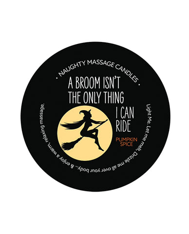 Kama Sutra Mini Massage Halloween Candle - 1.7 Oz Broom - LUST Depot