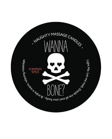 Kama Sutra Mini Massage Halloween Candle - 1.7 Oz Wanna Bone - LUST Depot