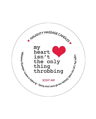 Kama Sutra Mini Massage Valentines Candle - 1.7 Oz Throbbing Heart - LUST Depot
