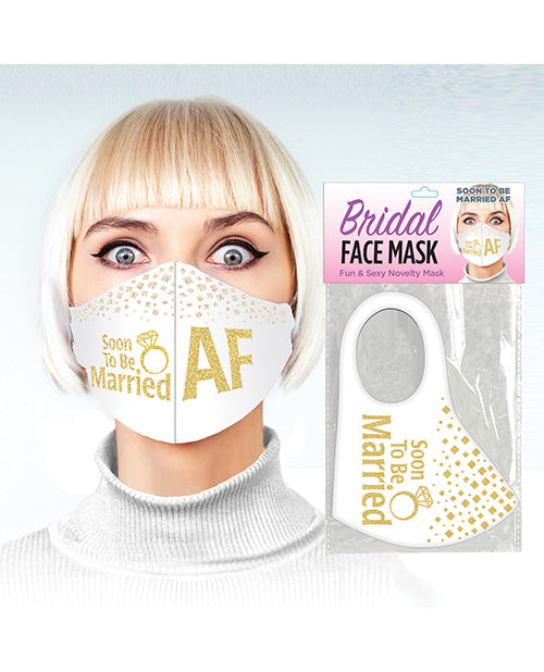 Soon To Be Married Af Face Mask - White - LUST Depot