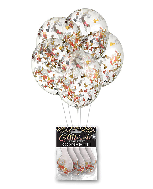 Glitterati Penis Party Balloons - Pack Of 5 - LUST Depot