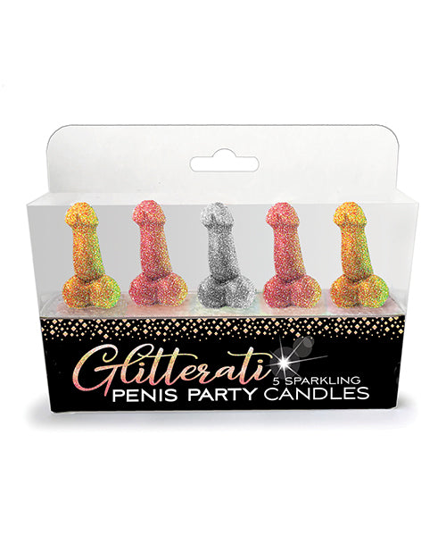 Glitterati Penis Party Candle - Pack Of 5 - LUST Depot