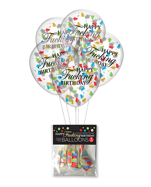 Happy Fucking Birthday Confetti Balloons - LUST Depot
