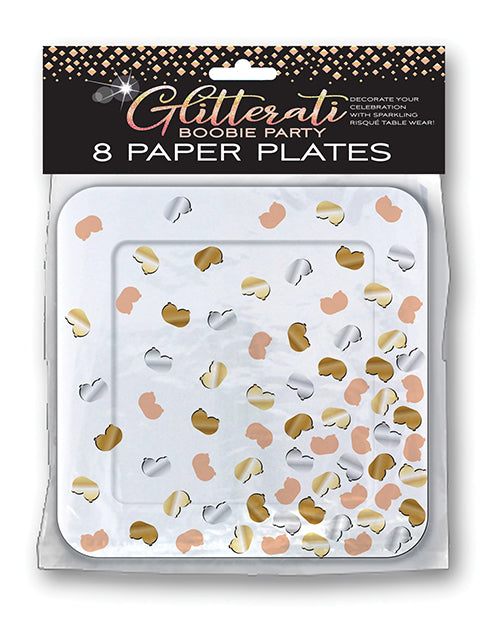 Glitterati Boobie Party Plates - Pack Of 8 - LUST Depot