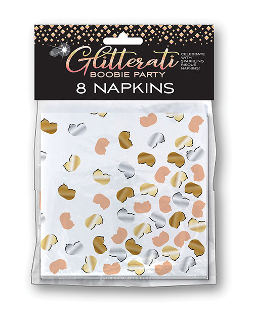 Glitterati Boobie Party Napkins  - Pack Of 8 - LUST Depot