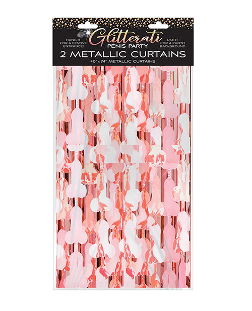Glitterati Penis Foil Curtain - LUST Depot