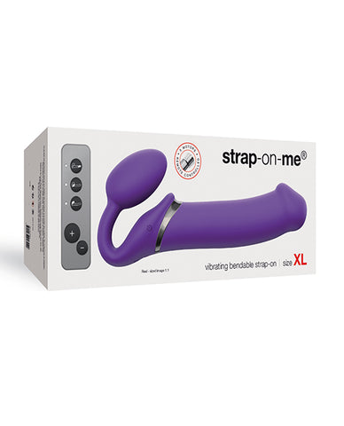 Strap On Me Vibrating Bendable Strapless Strap On Xlarge - Purple - LUST Depot