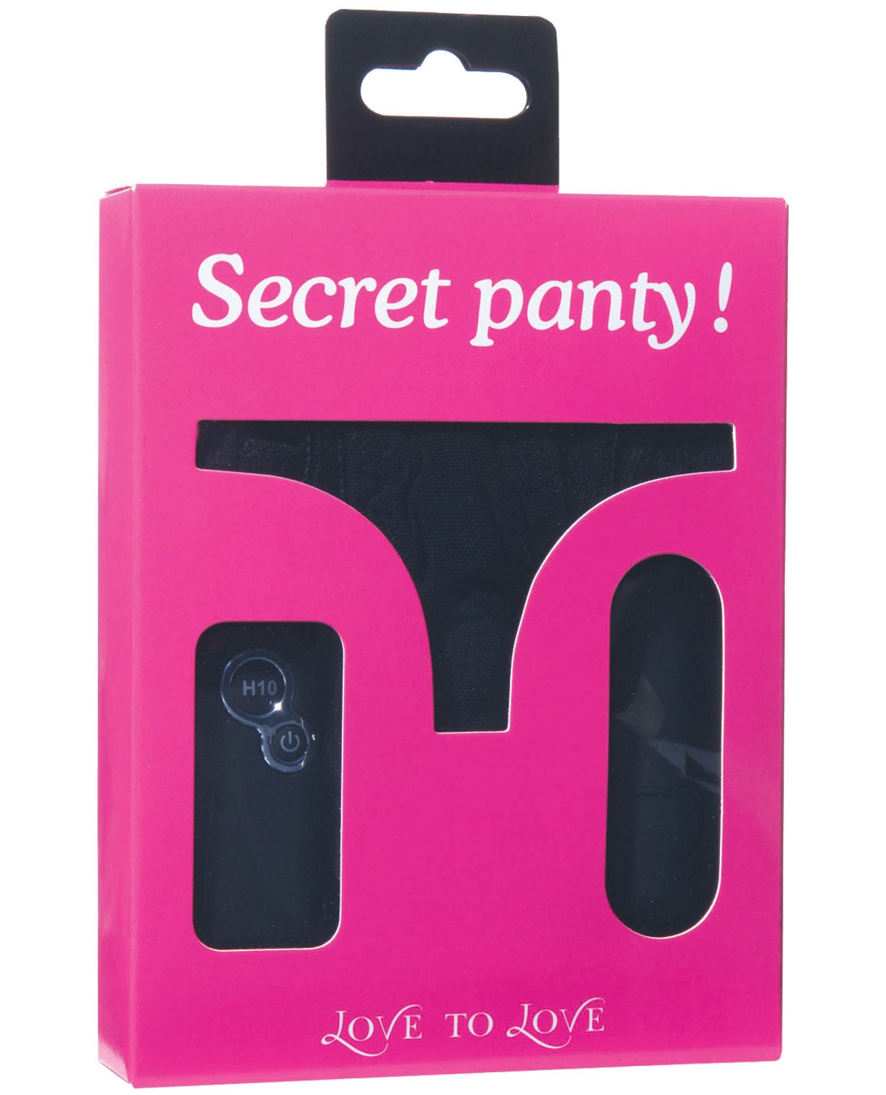Love To Love Secret Vibrating Panty - Black - LUST Depot