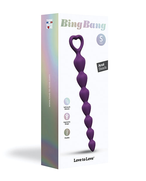 Love To Love Bing Bang Anal Beads - Violet Small - LUST Depot