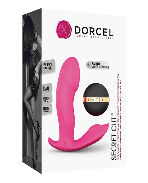 Dorcel Secret Clit Dual Stim Heating And Voice Control - Pink - LUST Depot