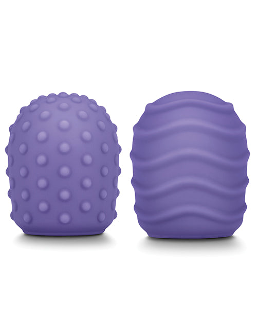 Le Wand Petite Silicone Texture Covers - Violet Pack Of 2 - LUST Depot