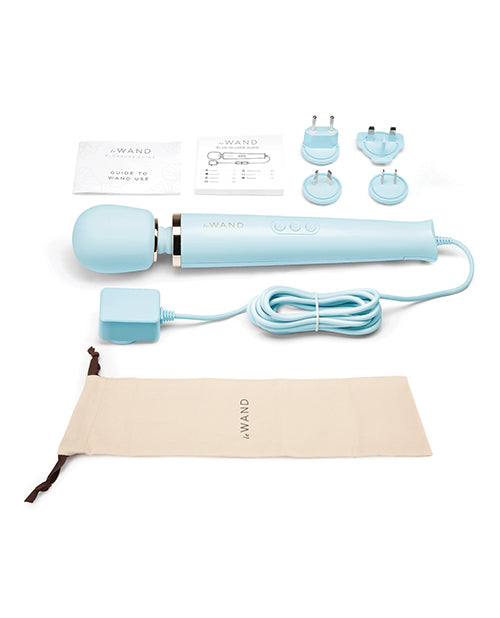 Le Wand Powerful Plug-in Vibrating Massager  - Sky Blue - LUST Depot