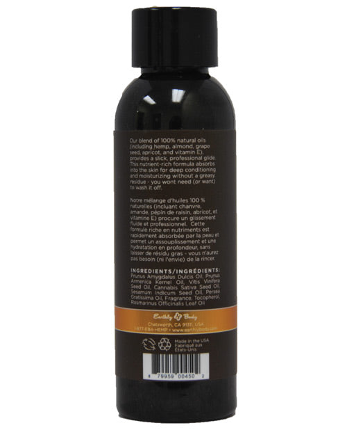 Earthly Body Massage & Body Oil - 2 Oz Dreamsicle - LUST Depot