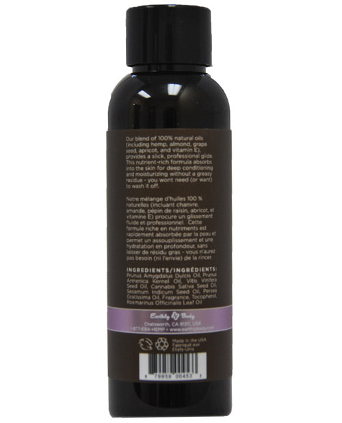 Earthly Body Massage & Body Oil - 2 Oz Lavender - LUST Depot