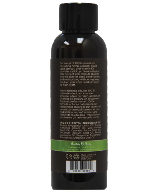 Earthly Body Massage & Body Oil - 2 Oz Naked In The Woods - LUST Depot