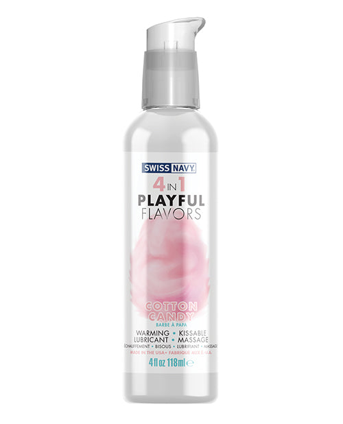 Swiss Navy 4 In 1 Playful Flavors Cotton Candy - 4 Oz - LUST Depot