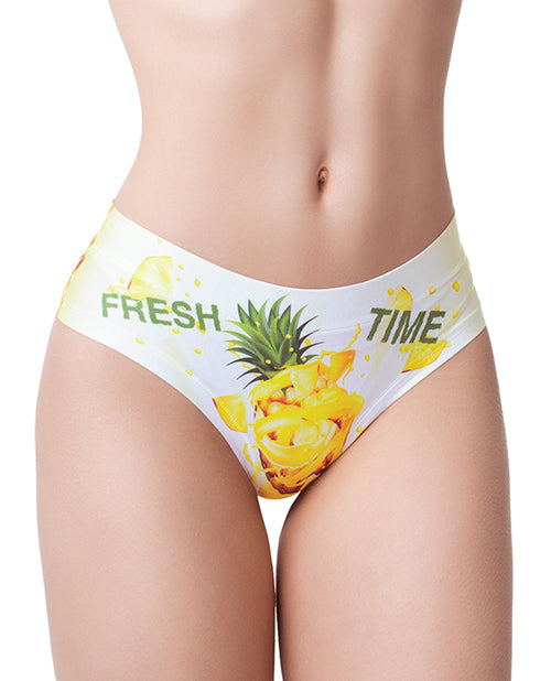 Mememe Fresh Summer Pineapple Printed Slip Xl - LUST Depot