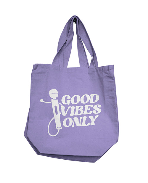 Nobu Good Vibes Only Reusable Tote - Lilac - LUST Depot