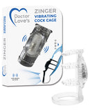 Doctor Love's Vibrating Cock Cage - Clear - LUST Depot