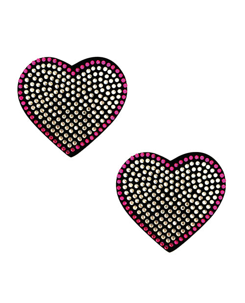 Burlesque Heart N' Soul Crystal Heart Nipztix - Pink-clear O-s - LUST Depot