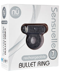 Sensuelle Bullet Ring Cockring - 7 Function Black - LUST Depot
