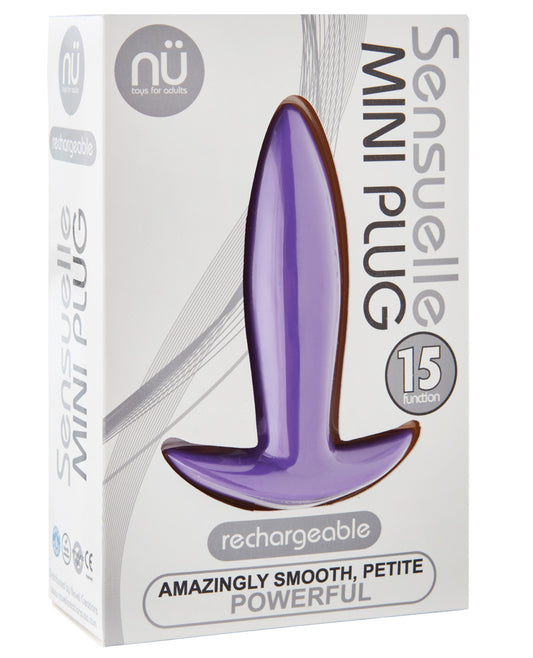 Sensuelle Mini Butt Plug - Purple - LUST Depot
