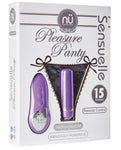 Sensuelle Pleasure Panty Bullet W-remote Control - 15 Function Purple - LUST Depot