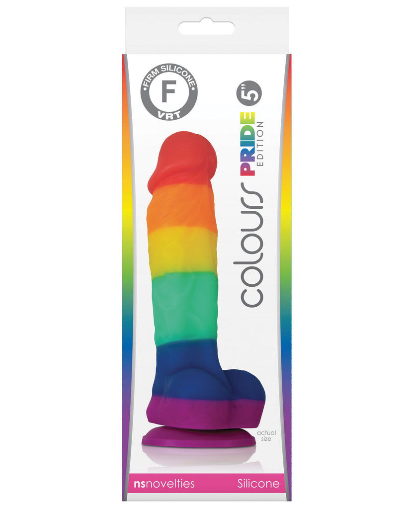 Colours Pride Edition 5" Dong W-suction Cup - LUST Depot