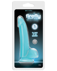 Firefly Smooth Glowing 5" Dong - Blue - LUST Depot