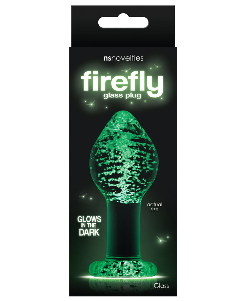 Firefly Clear Glass Plug Large - Glow - LUST Depot