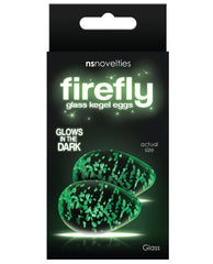Firefly Clear Glass Kegel Eggs - Glow - LUST Depot