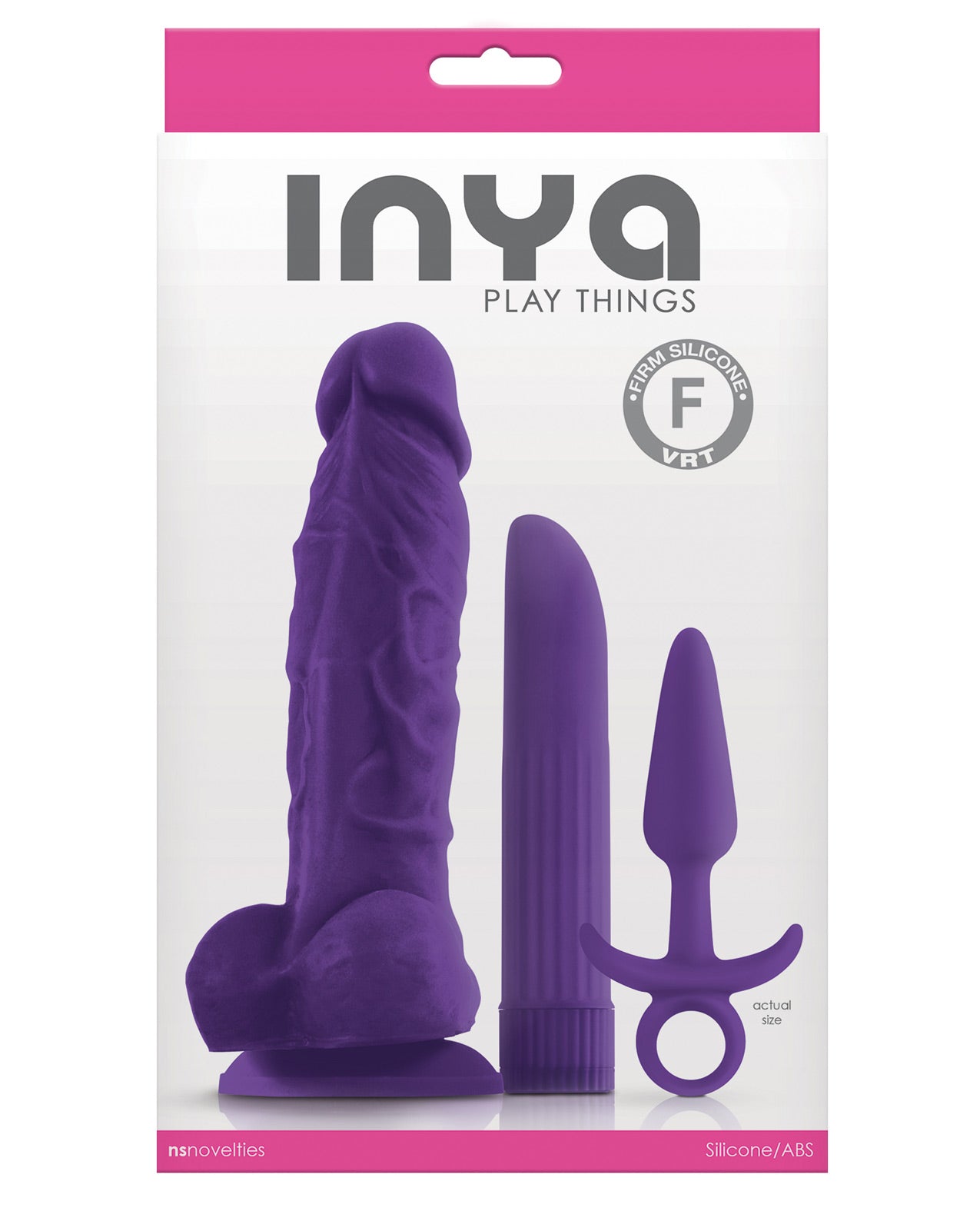 Inya Play Things Set Of Plug, Dildo & Vibrator - Purple - LUST Depot