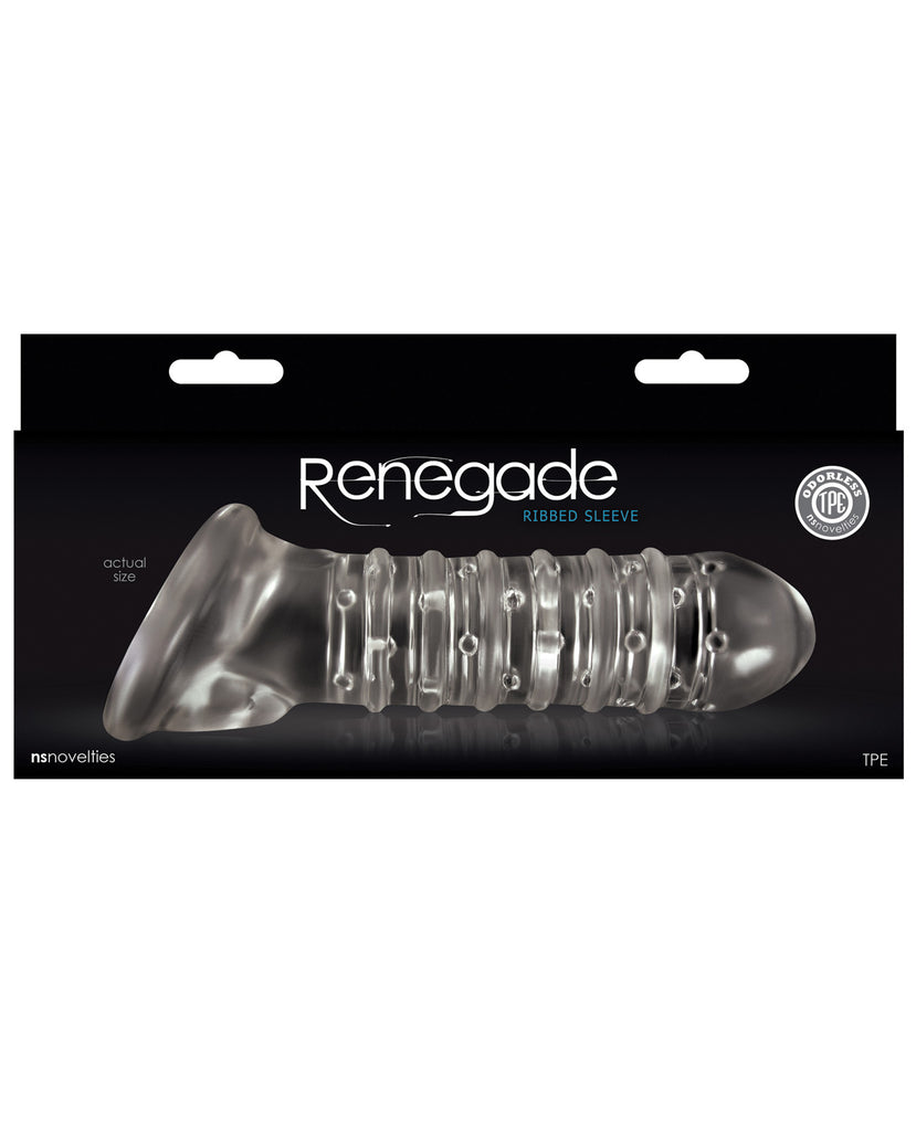 Renegade Ribbed Sleeve - Clear - LUST Depot