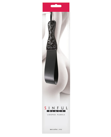 Sinful Looped Paddle- Black - LUST Depot