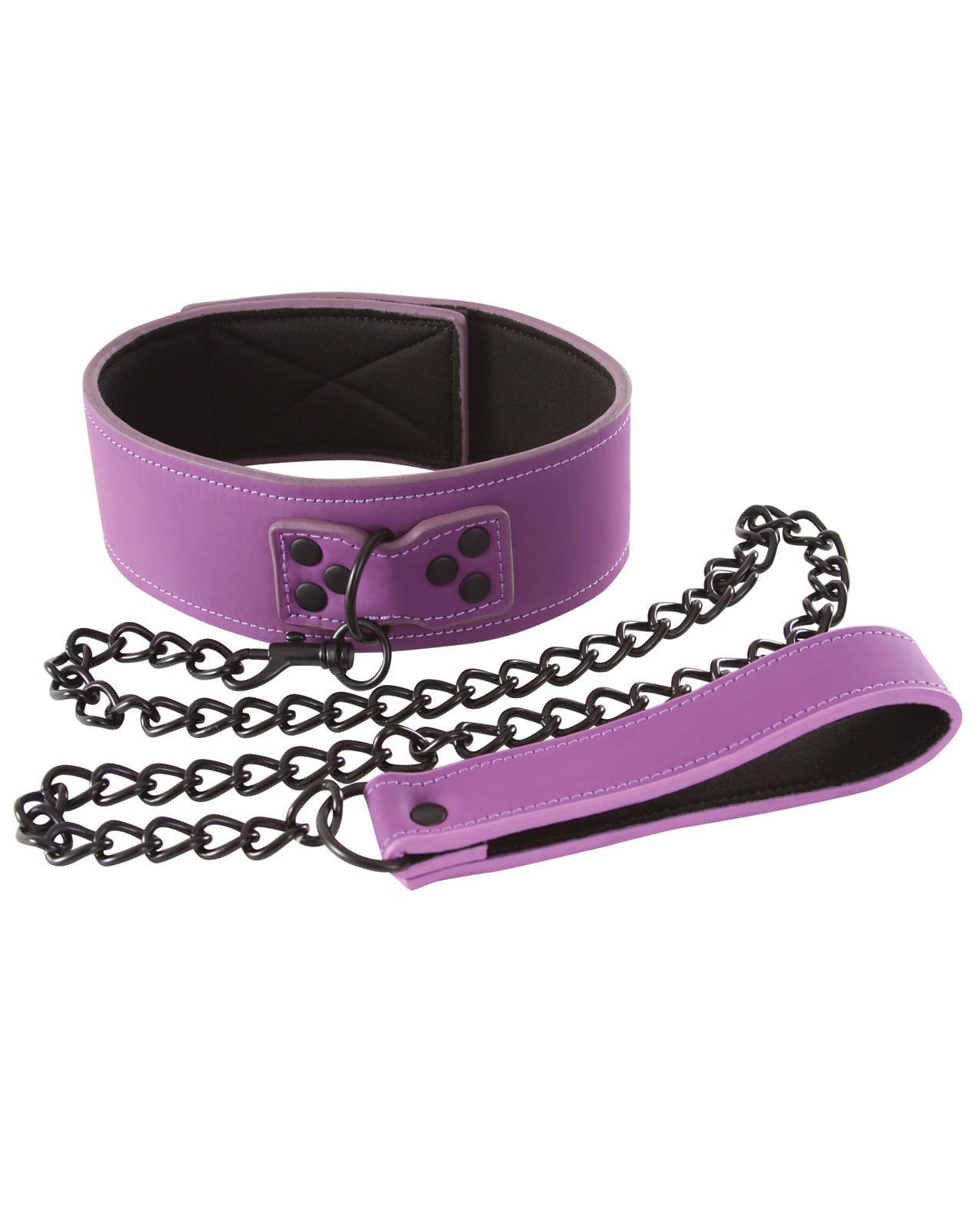 Lust Bondage Collar - Purple - LUST Depot