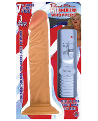 Real Skin All American Whoppers 7" Vibrating Dong - LUST Depot