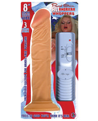 Real Skin All American Whoppers 8" Vibrating Dong - LUST Depot