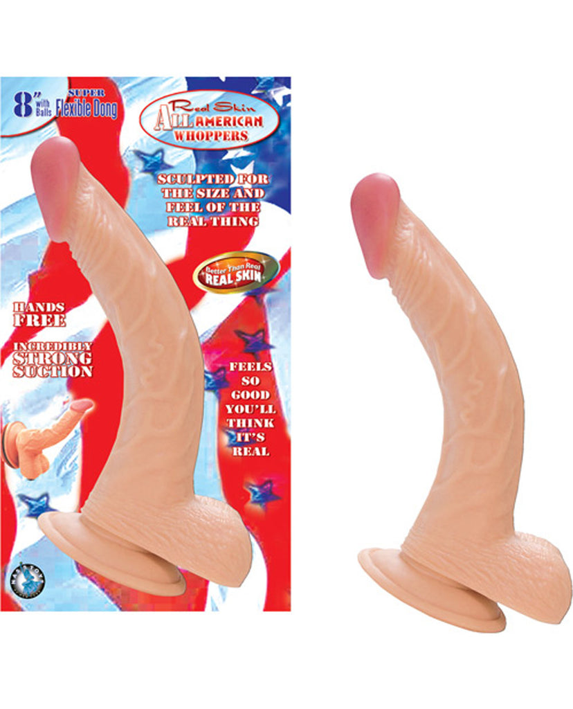 Real Skin All American Whoppers 8" Dong W-balls - LUST Depot