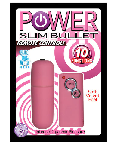 Power Slim Bullet Remote Control - Pink - LUST Depot