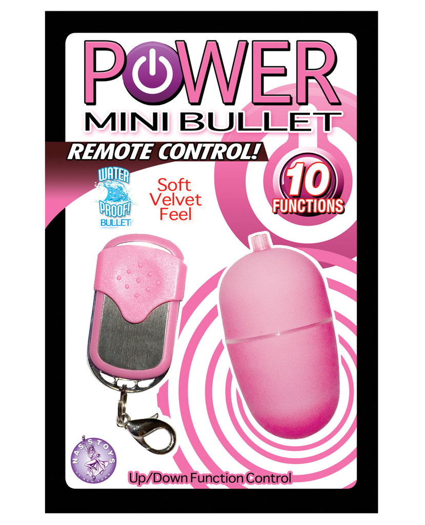 Power Mini Bullet Remote Control - 10 Function Pink - LUST Depot