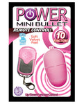 Power Mini Bullet Remote Control - 10 Function Pink - LUST Depot