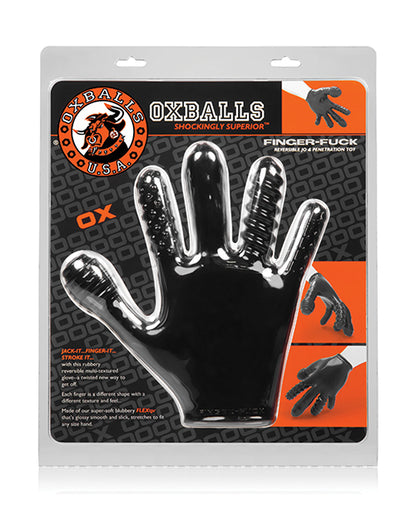 Oxballs Finger Fuck Glove - Black - LUST Depot