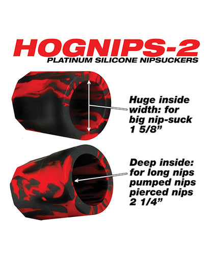 Oxballs Hognips 2 Nipple Suckers - Red-black - LUST Depot
