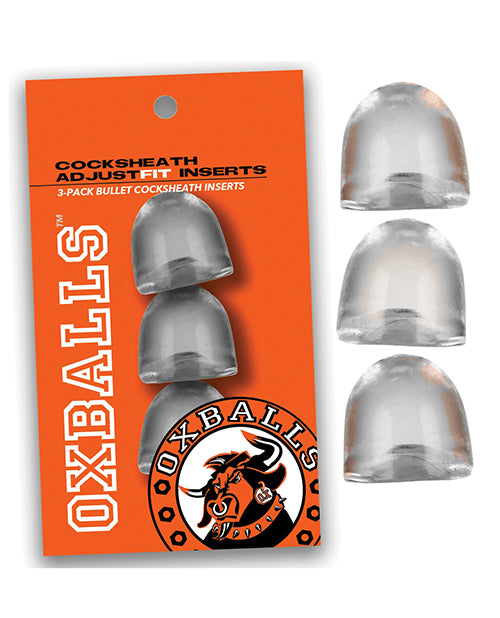 Oxballs Cocksheath Adjustfit Inserts - Pack Of 3 Clear - LUST Depot