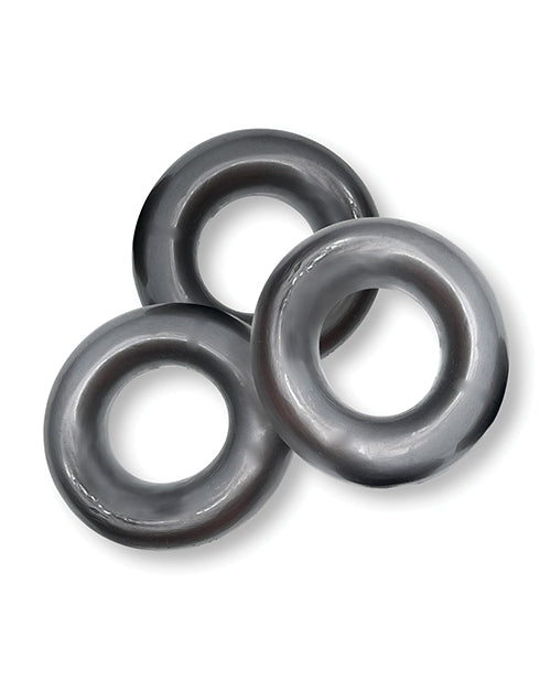 Oxballs Fat Willy 3 Pack Jumbo Cock Rings - Steel - LUST Depot