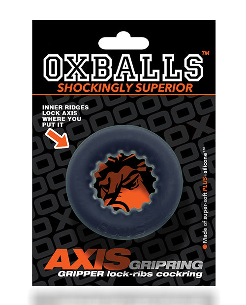 Oxballs  Axis Rib Griphold Cockring - Black Ice - LUST Depot
