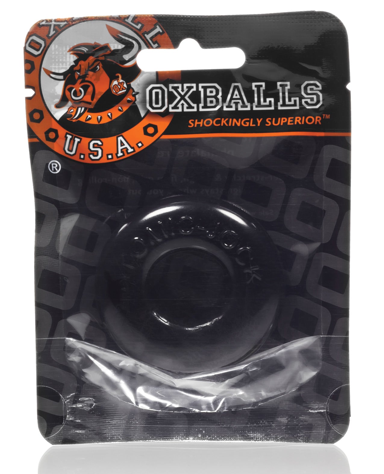 Oxballs Do-nut-2 Cock Ring - Black - LUST Depot