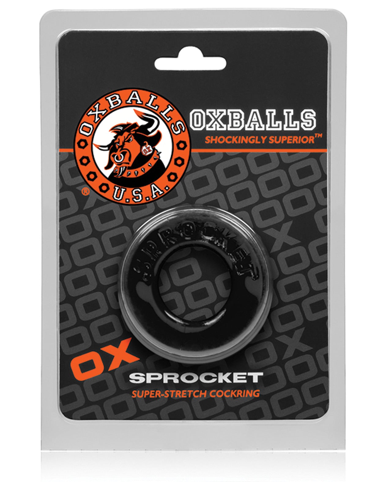 Oxballs Atomic Jock Sprocket Cockring - Black - LUST Depot