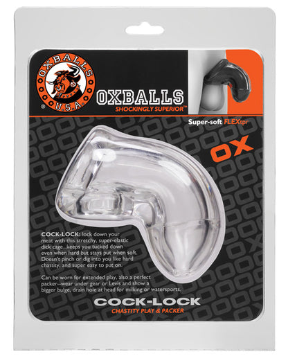 Oxballs Cock Lock Cock Cage - Clear - LUST Depot